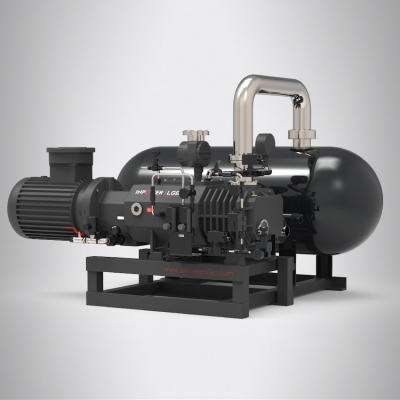 What is the working principle of dry screw pumps?